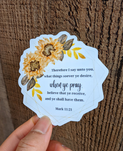 Customize Bible Verse Vinyl Sticker- All Purpose