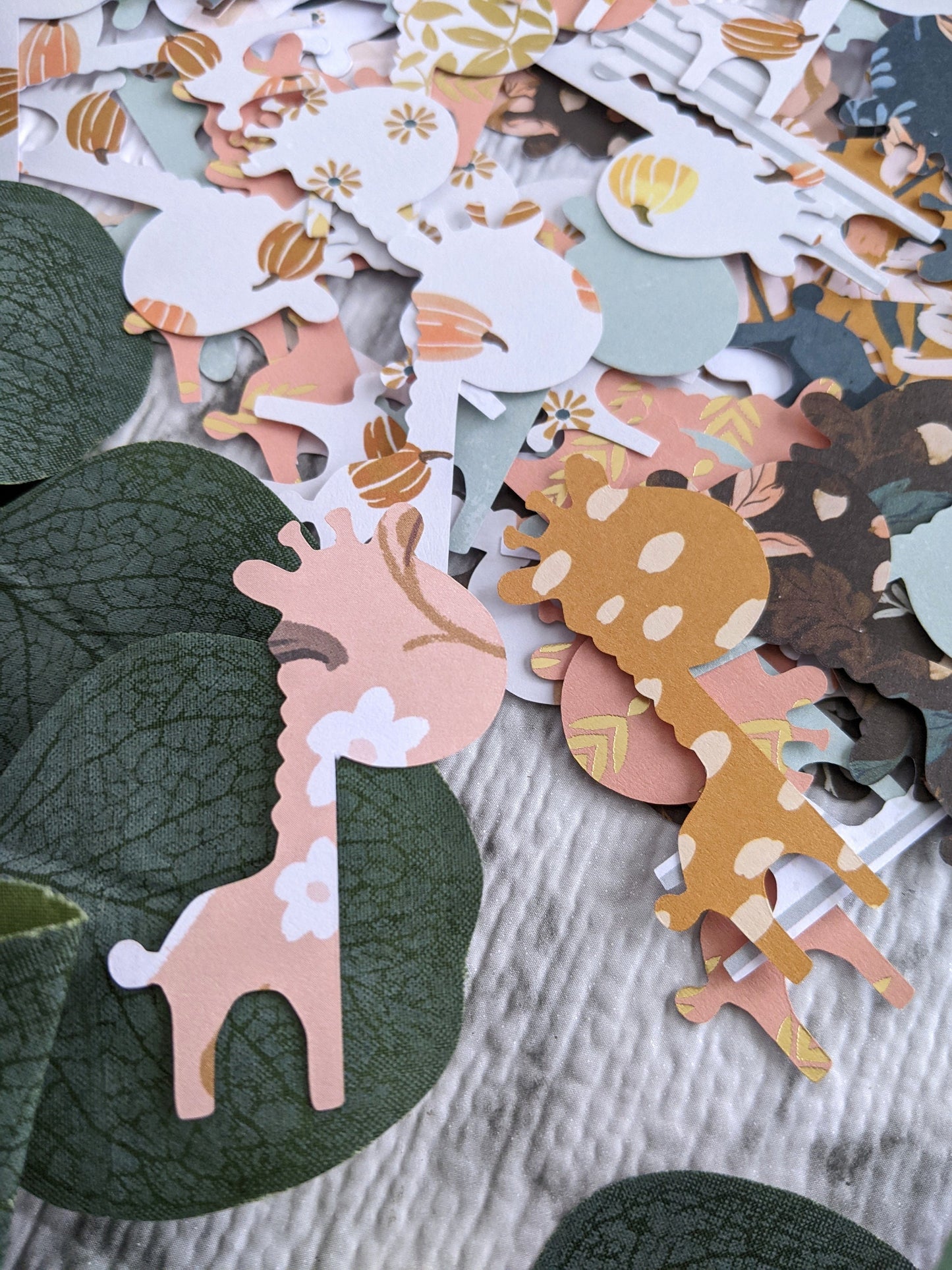 Assorted Printed Giraffe Confetti- Party Decor