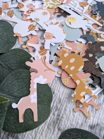 Assorted Printed Giraffe Confetti- Party Decor