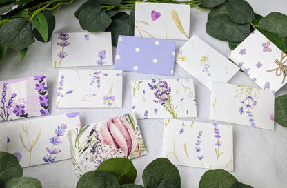 Assorted Lavender Mini Envelopes-Mini Cards-Note Cards