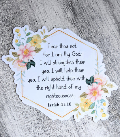 Customize Floral Refrigerator Magnet, Scripture Kitchen Decor