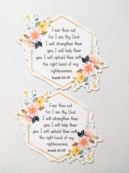 Customize Floral Refrigerator Magnet, Scripture Kitchen Decor