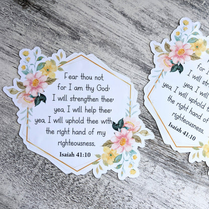 Customize Floral Refrigerator Magnet, Scripture Kitchen Decor