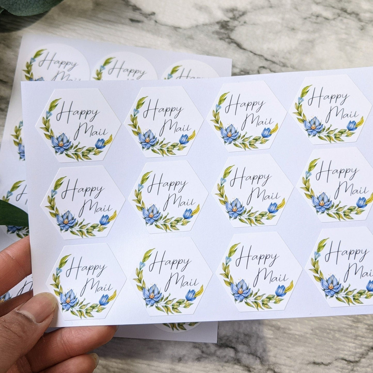 Happy Mail Stickers- Mailing Stickers/ 1.5" diameter