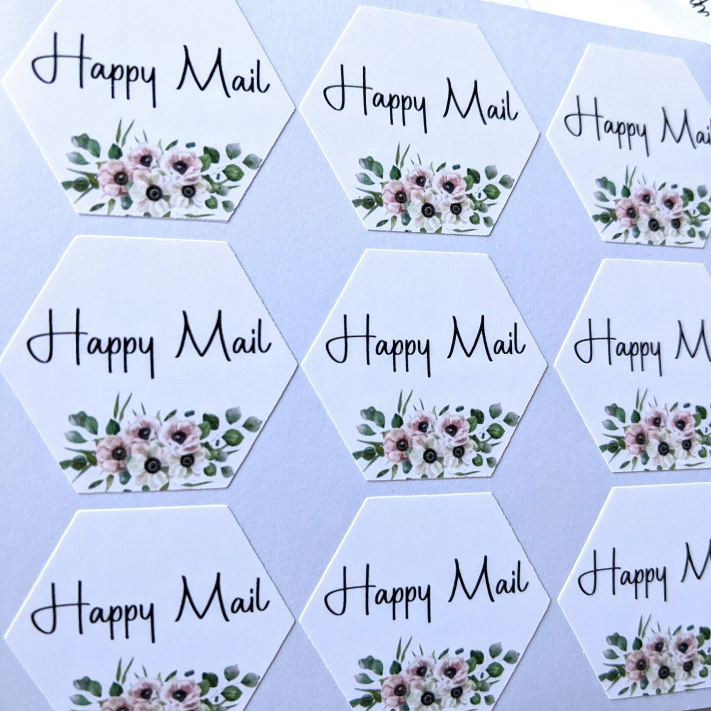 Happy Mail Sheets- Mailing Stickers/ 1.5" diameter